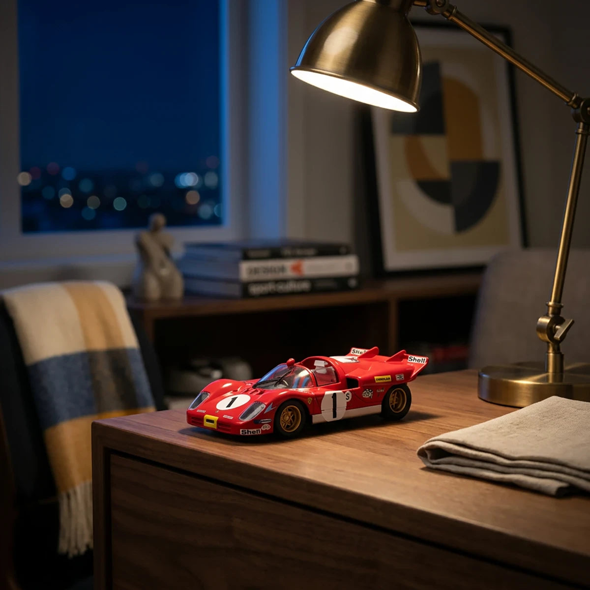 Voiture racing 1:43 (modèle aléatoire)