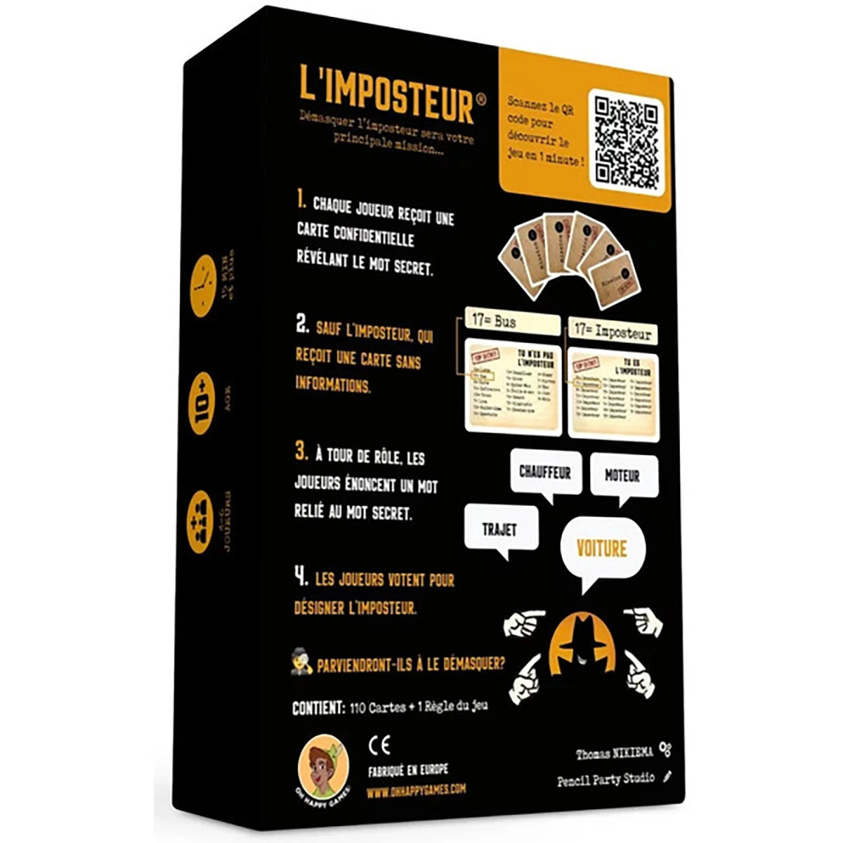 L’Imposteur – Jeu d’ambiance bluff et suspicion