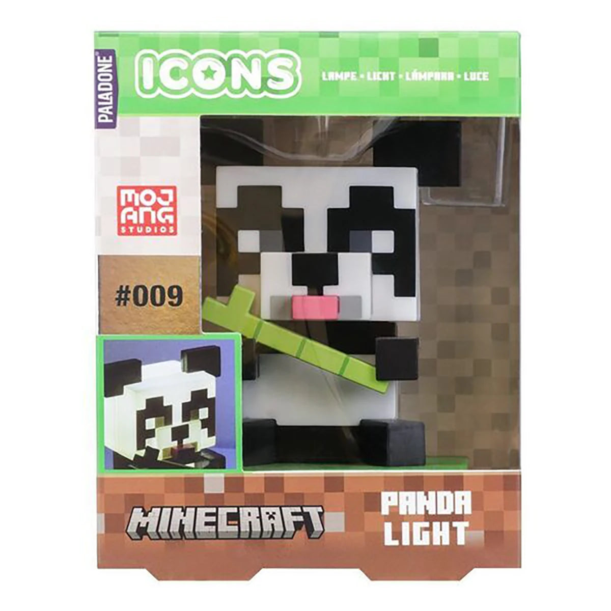 Lampe Panda 11cm – Minecraft