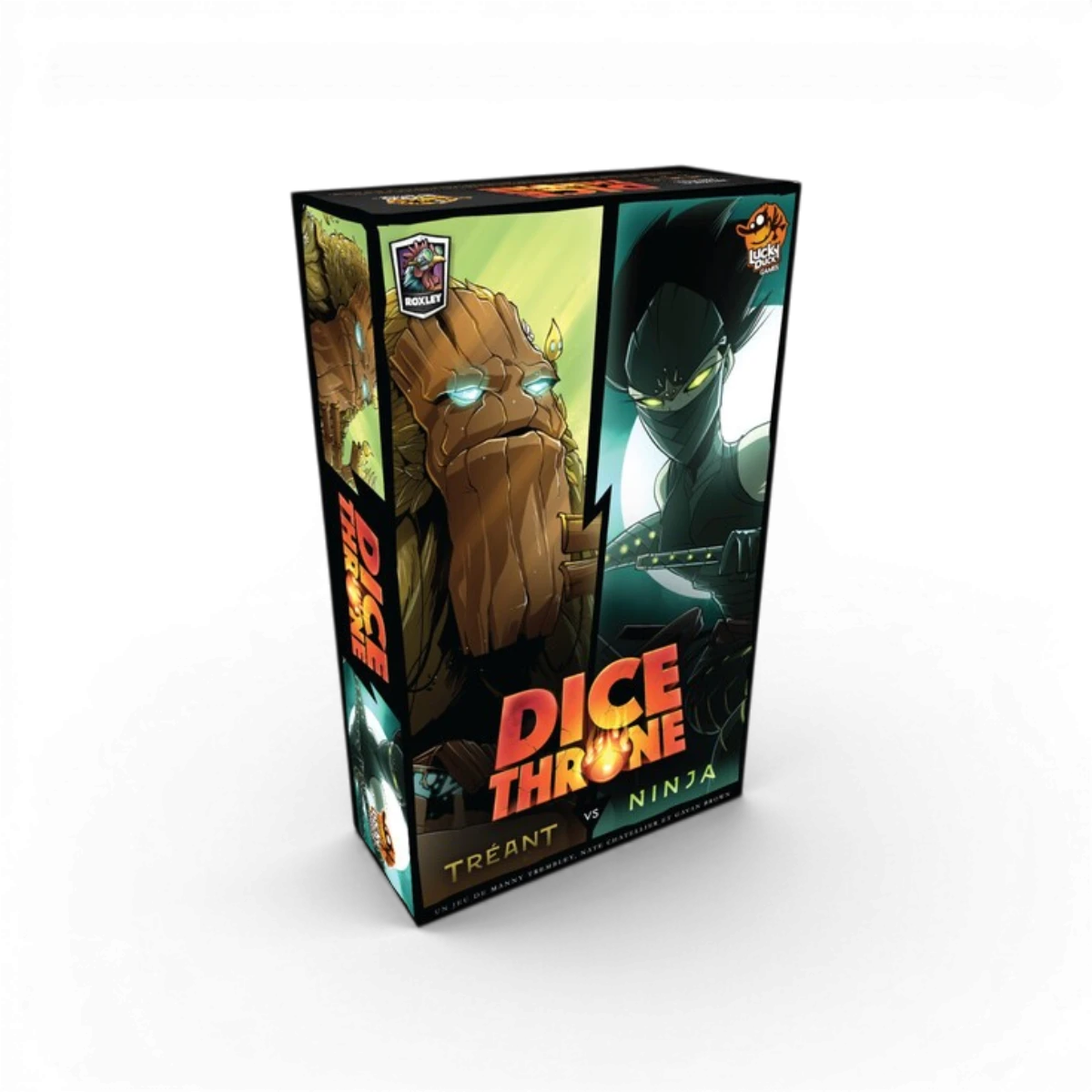Dice Throne Tréant vs Ninja – Jeu d’affrontement stratégie et duel