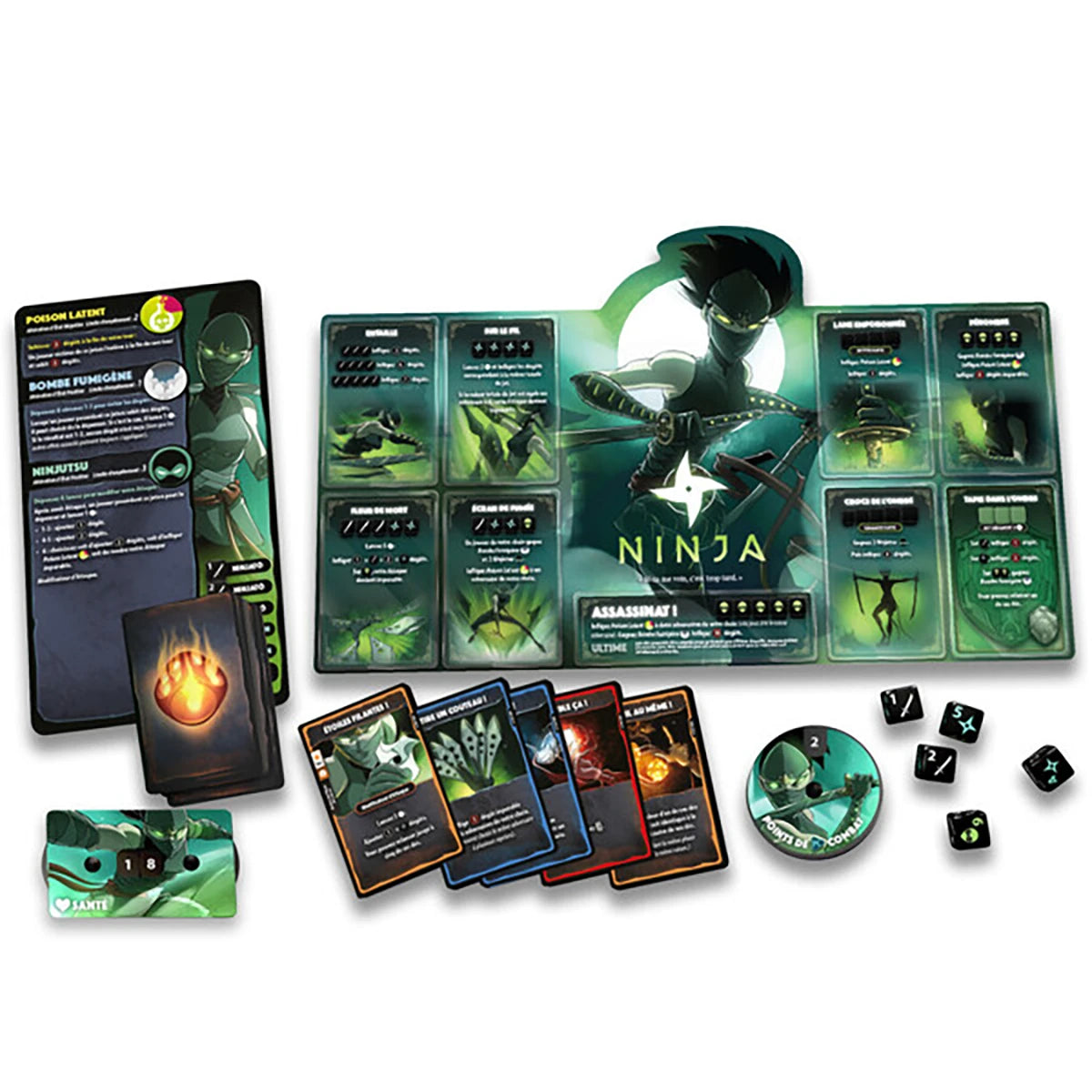 Dice Throne Tréant vs Ninja – Jeu d’affrontement stratégie et duel