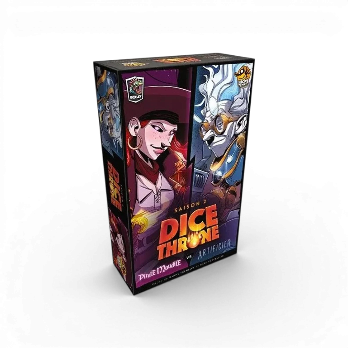 Dice Throne Pirate vs Artificier – Jeu d’affrontement stratégie