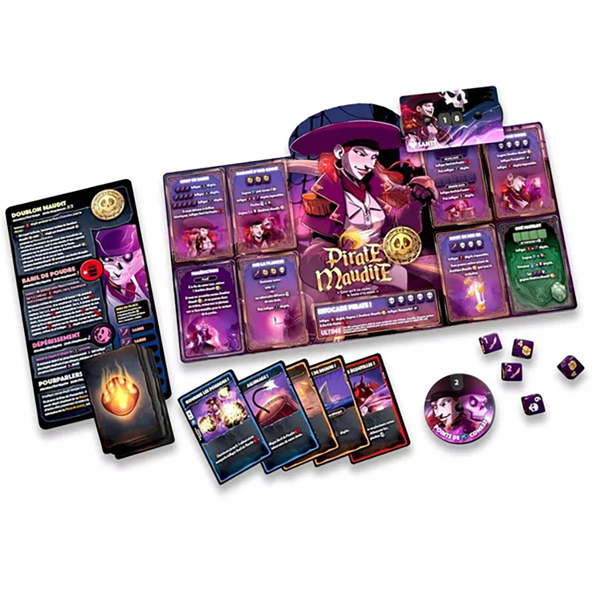 Dice Throne Pirate vs Artificier – Jeu d’affrontement stratégie