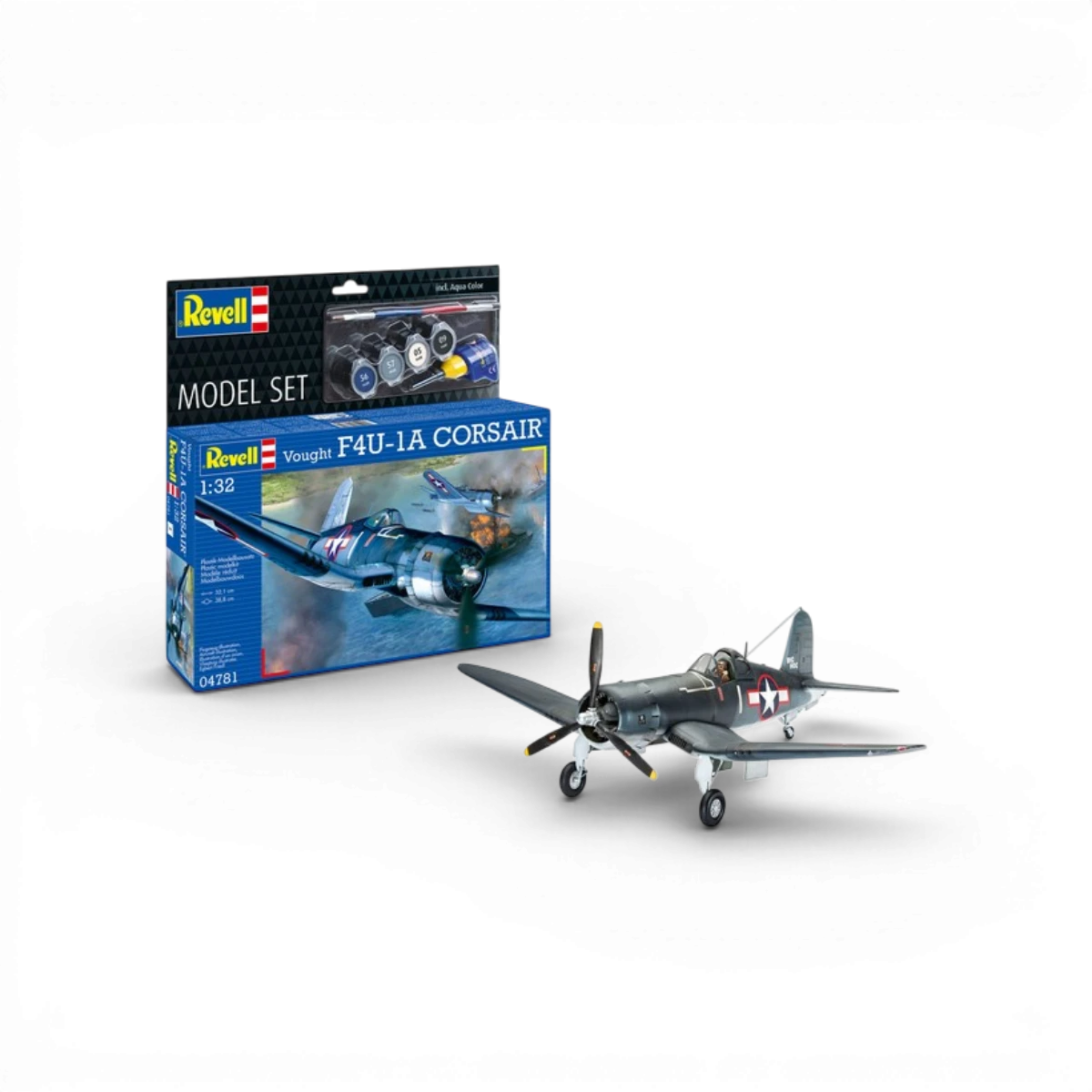Maquette Vought F4U-1A Corsair (1/32 – 68 pièces)