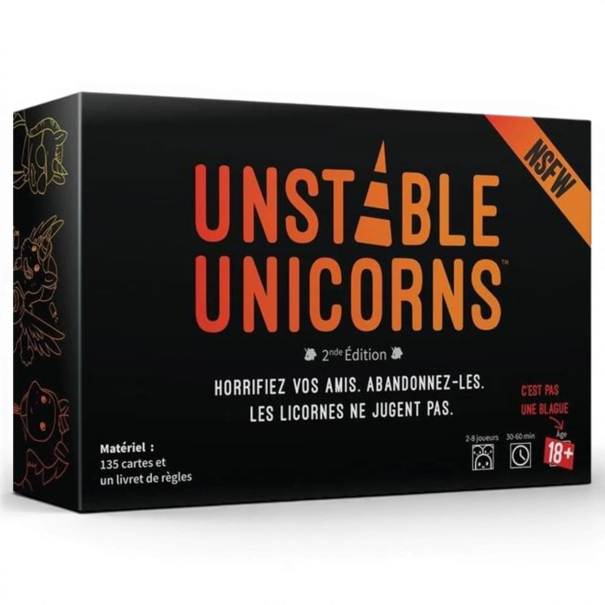 Unstable Unicorns NSFW – Jeu de cartes bluff et stratégie
