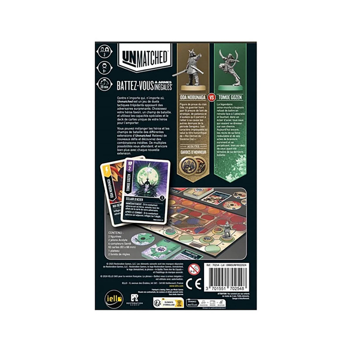 Unmatched Soleil Levant – Jeu d’affrontement stratégie