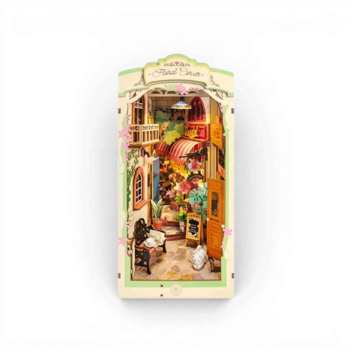 Book Nook Floral Corner – Kit DIY miniature