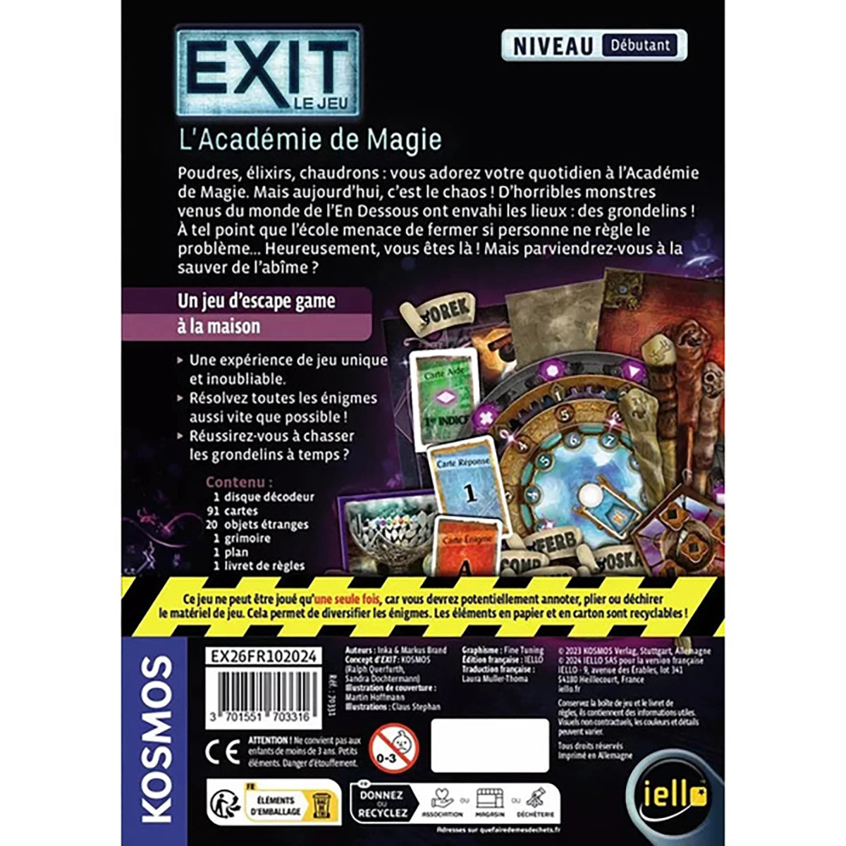 Exit Académie de Magie – Jeu d’enquête suspense et escape game