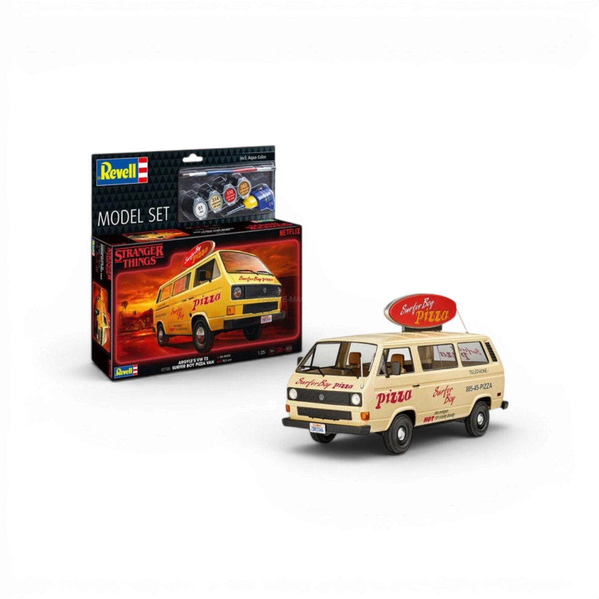 Maquette Volkswagen T3 Surfer Boy (1/24 – Stranger Things)