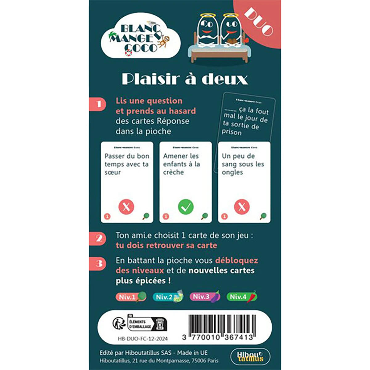 Blanc Manger Coco Plaisir à Deux – Jeu d’ambiance couple et humour