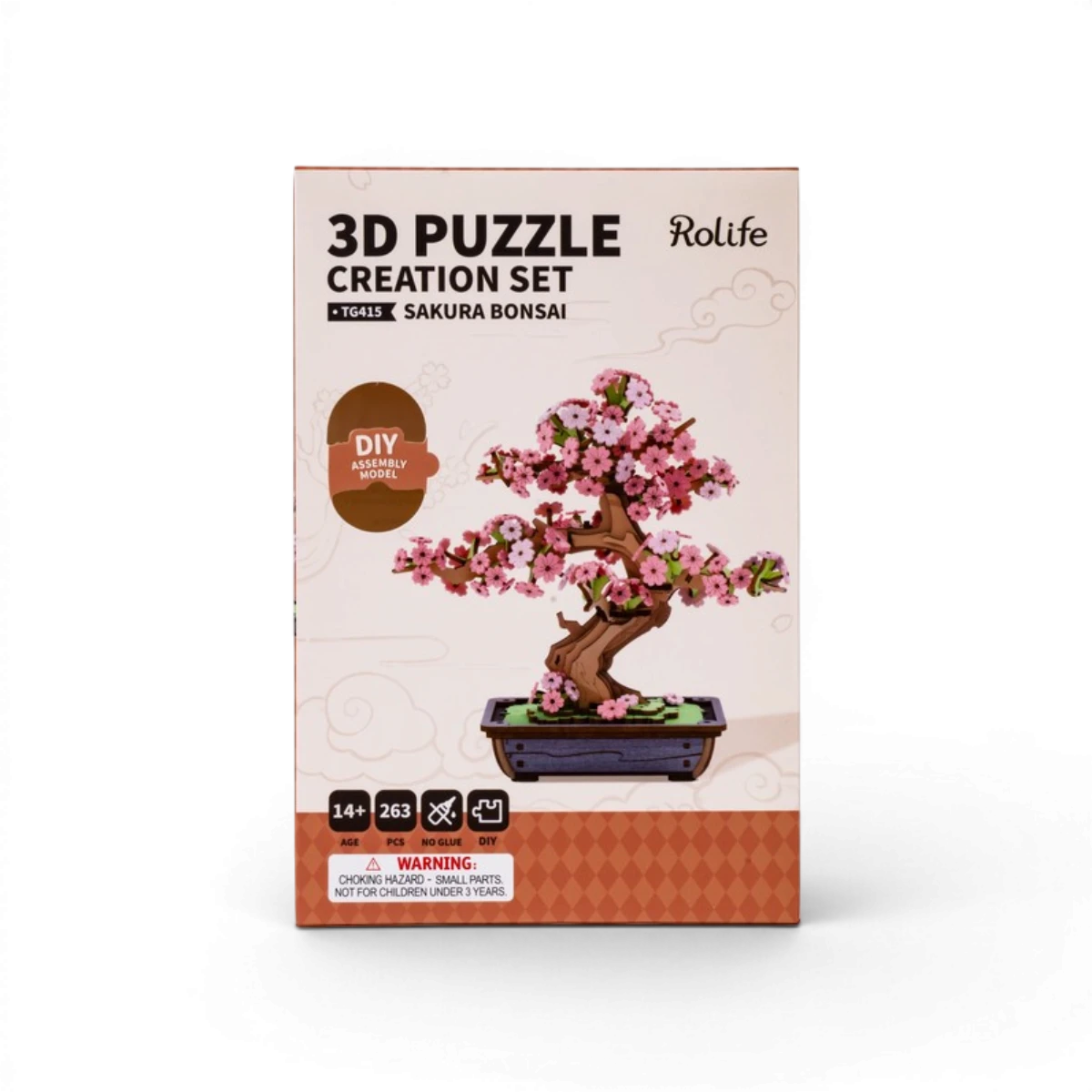 Sakura Bonsaï – Puzzle 3D en bois (263 pièces)