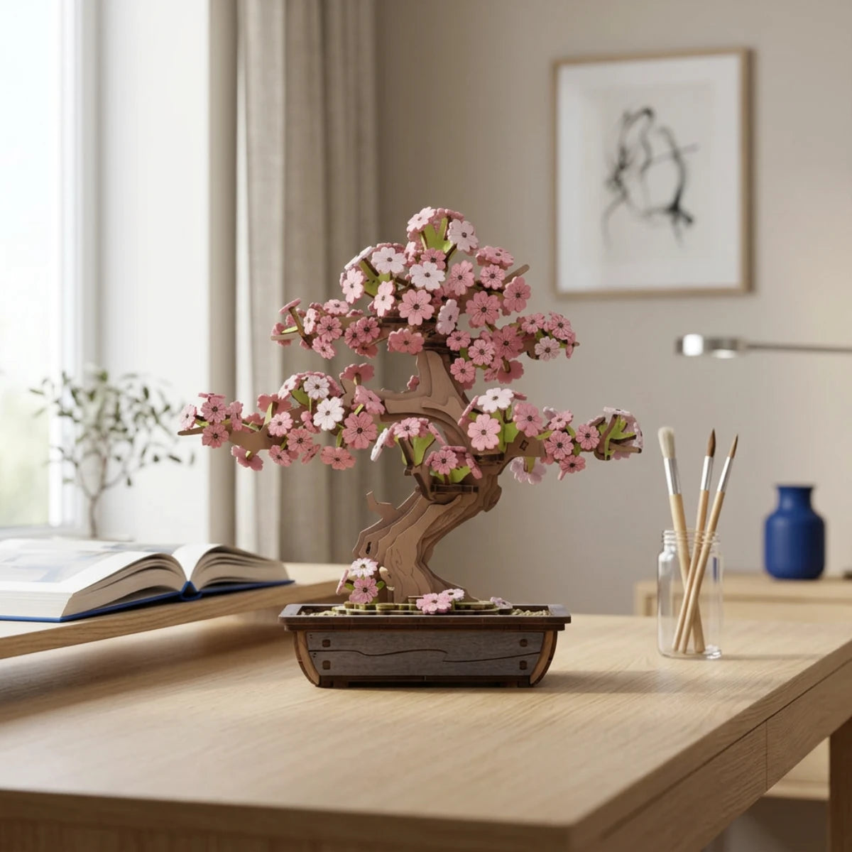 Sakura Bonsaï – Puzzle 3D en bois (263 pièces)