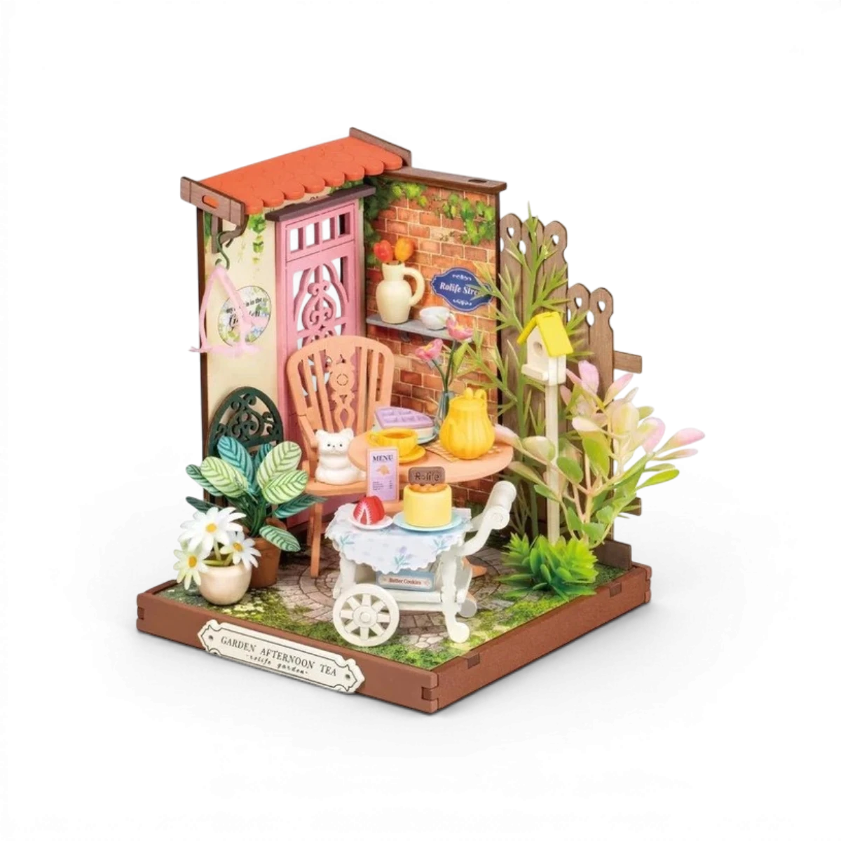 Jardin de Thé Raffiné – Maquette diorama (76 pièces)