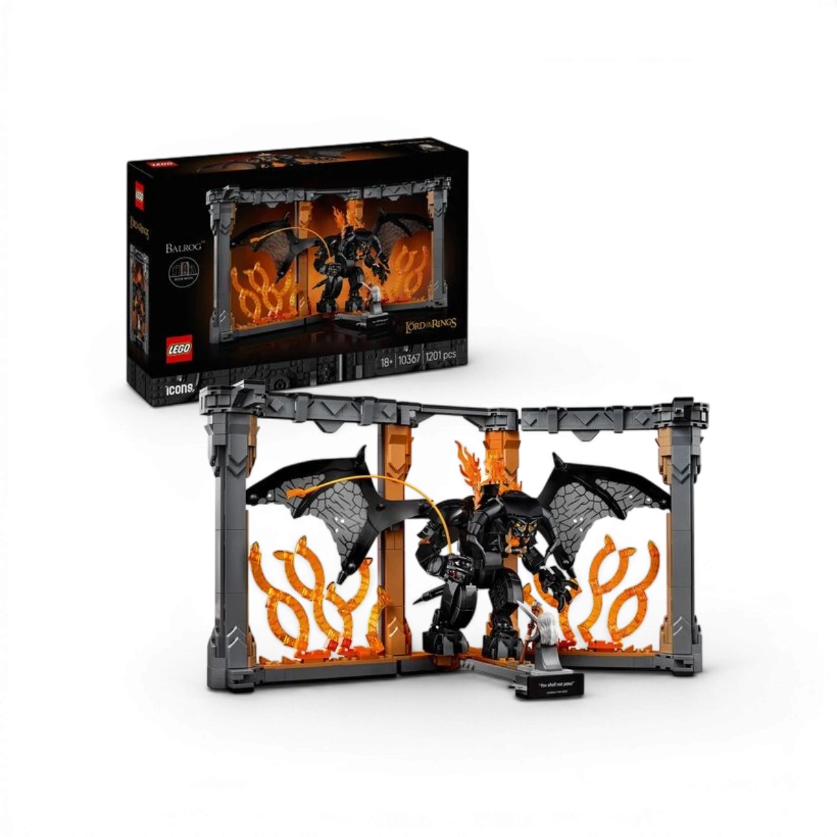 10367 - Serre-livres Balrog Le Seigneur des Anneaux - LEGO® Icons