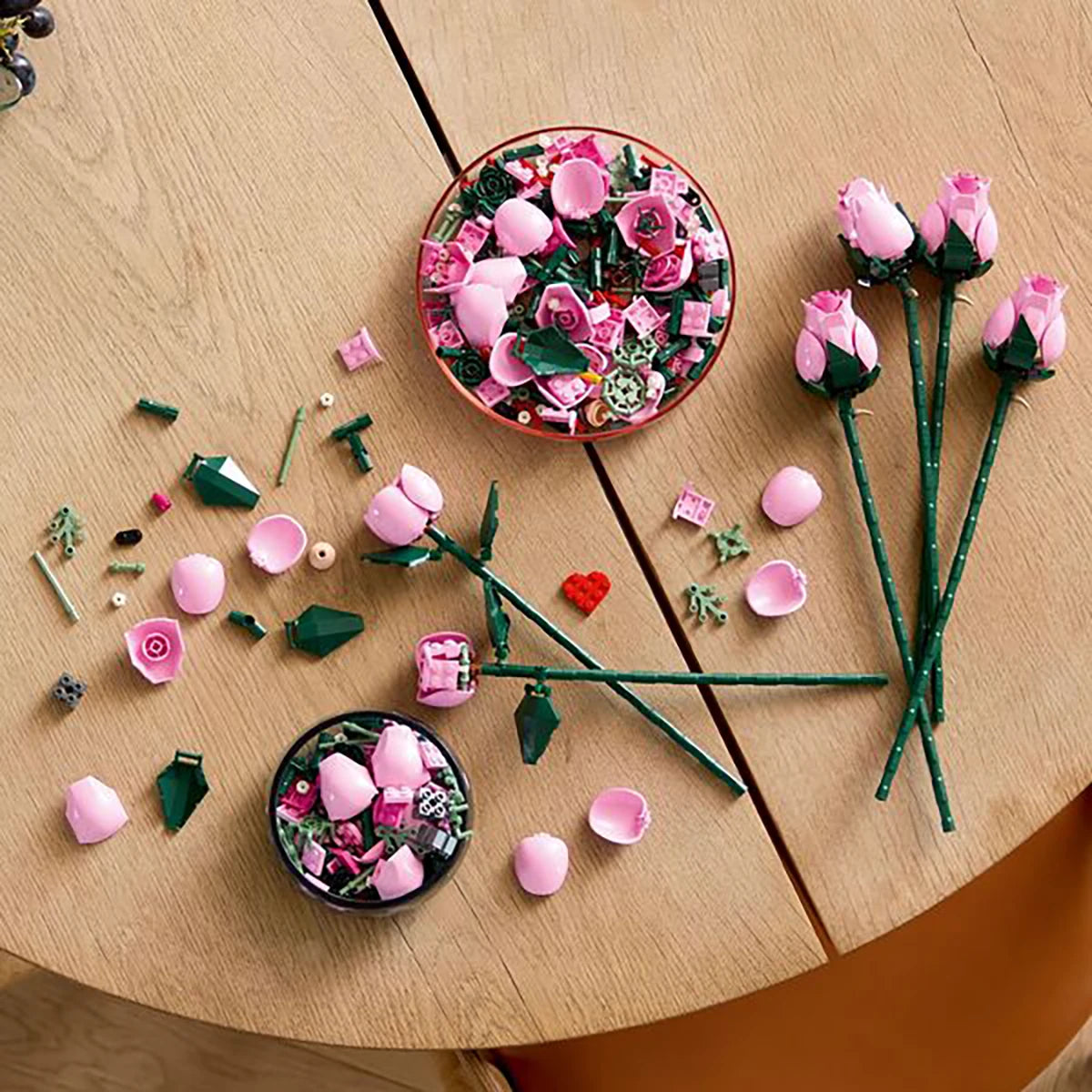 10374 - Bouquet de roses roses - LEGO® Botanique
