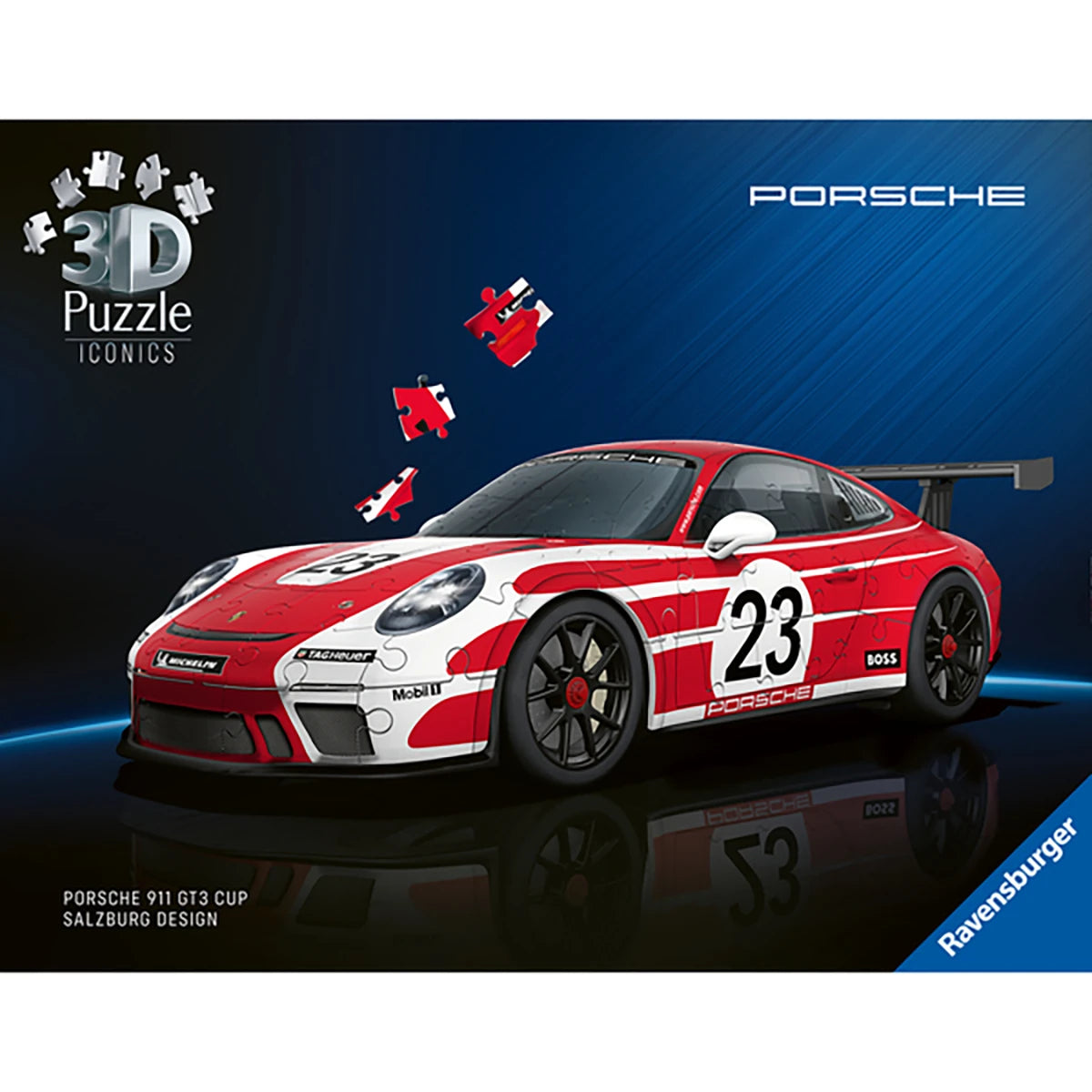 Puzzle 3D Porsche 911 GT3 Cup Salzburg 108 pièces