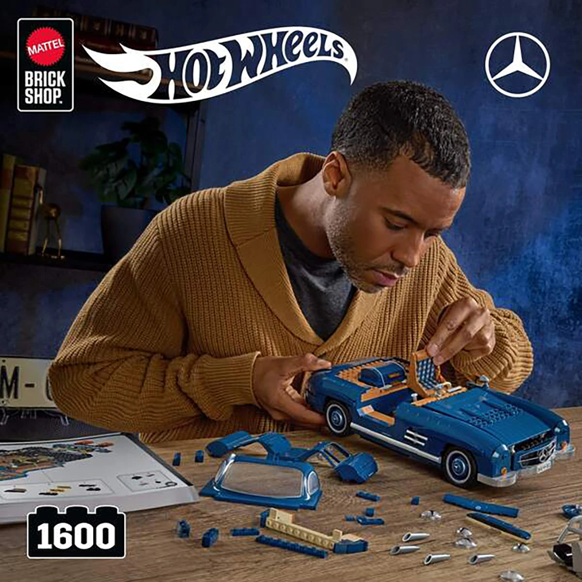 Mercedes Benz 300 SL – Coffret de construction – Mattel Brick Shop