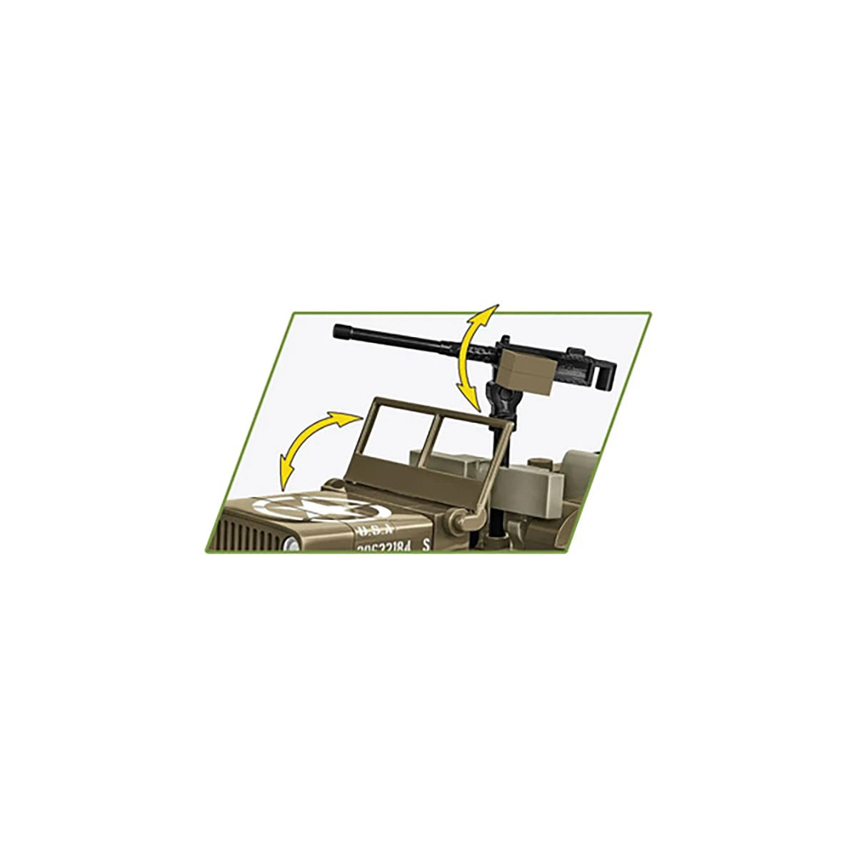 Jeep Willys (132 pièces) – Set de construction – Cobi
