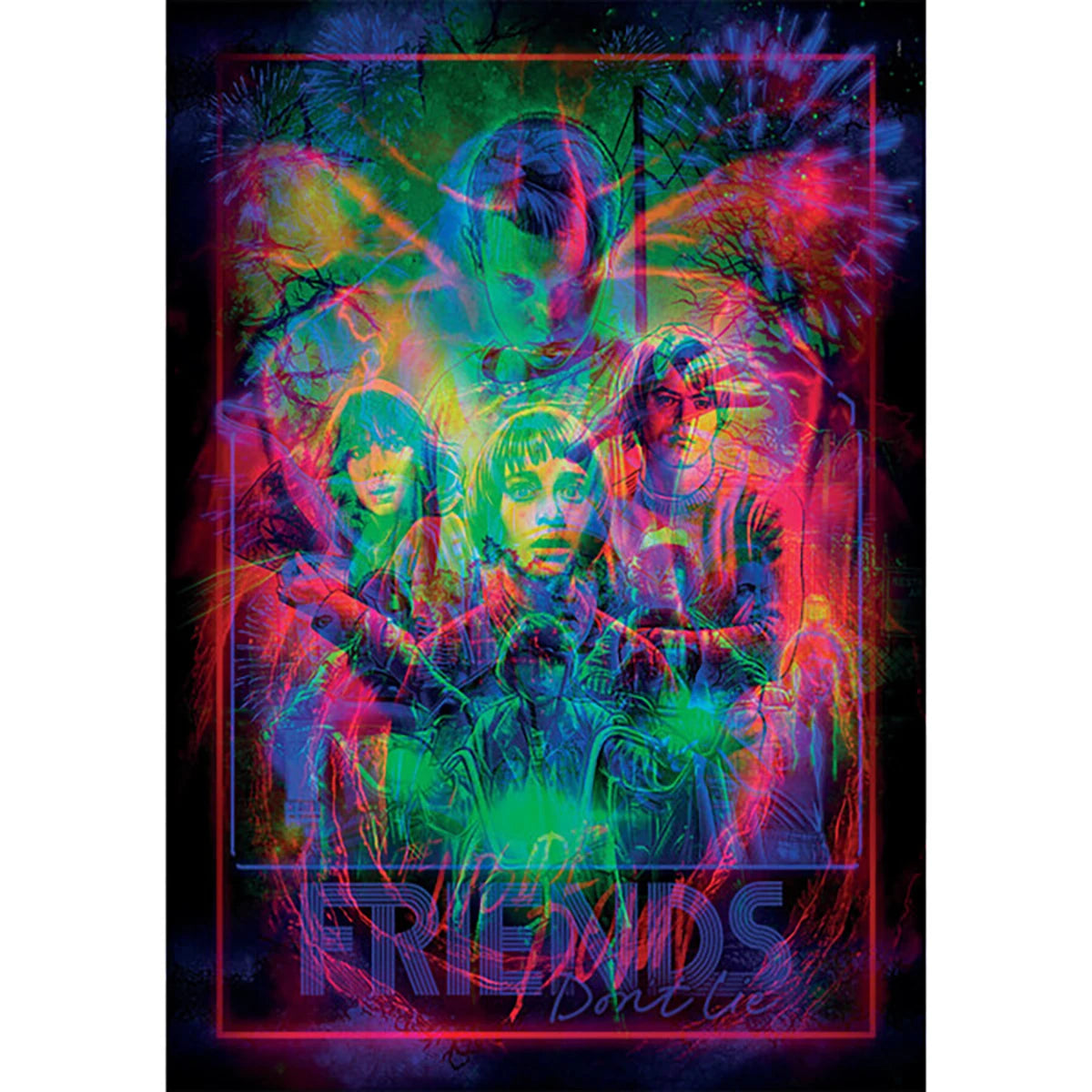Puzzle cadre lumineux Monde à l’envers 520 pièces – Stranger Things