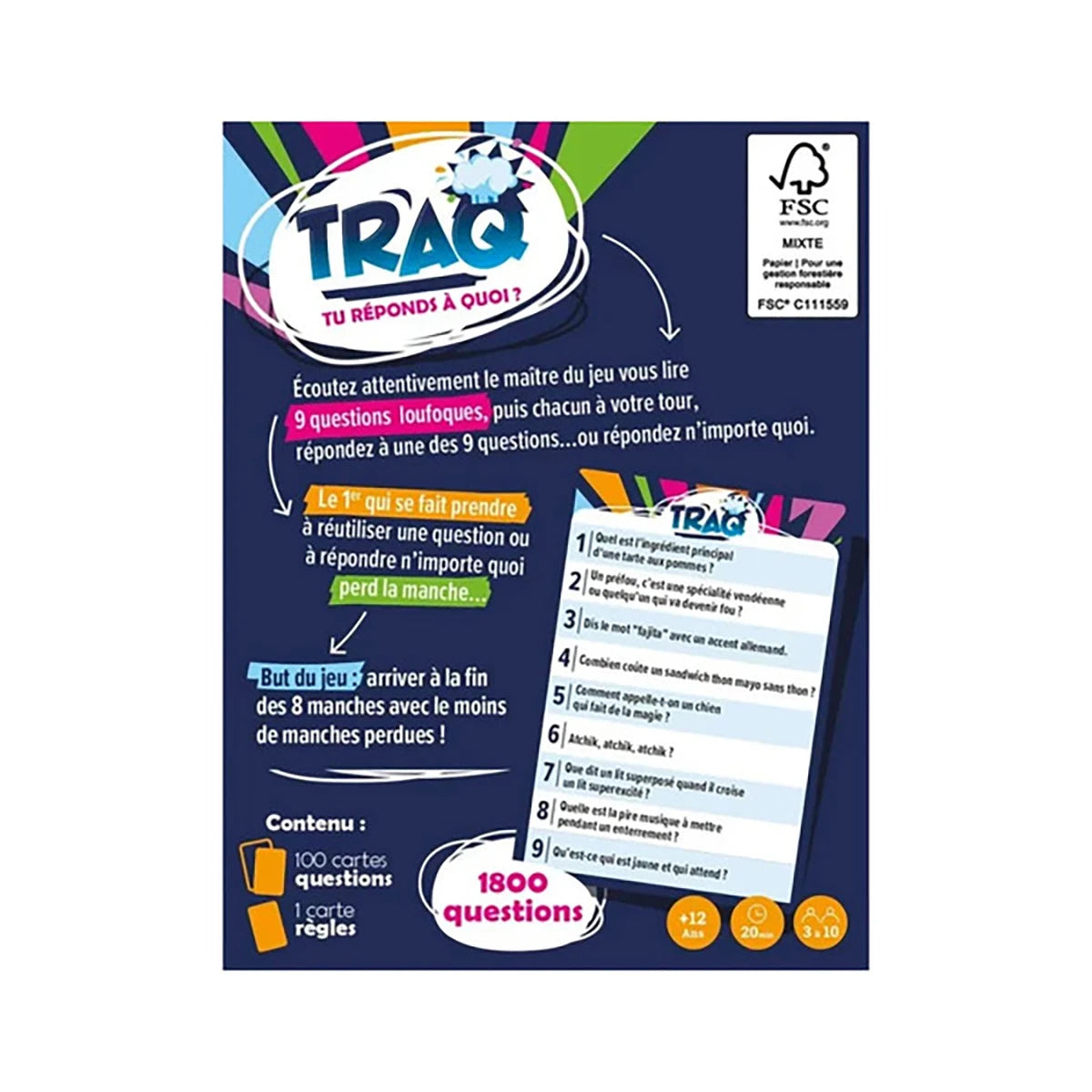 Traq – Jeu d’ambiance bluff et improvisation