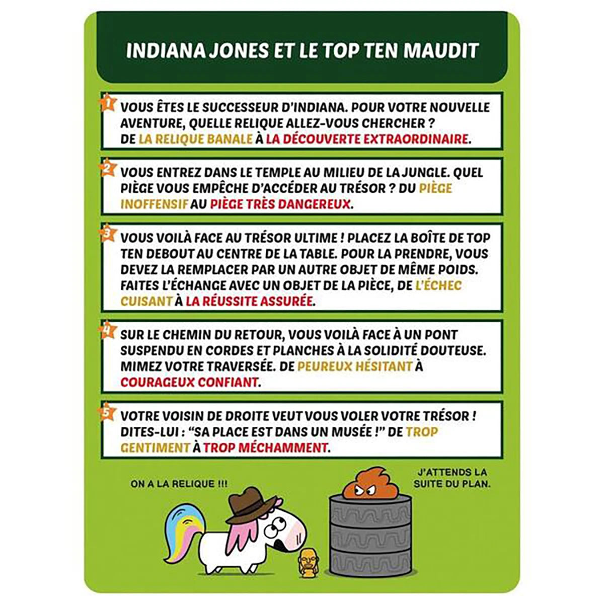 Top Ten Aventures – Jeu d’ambiance créativité et fun