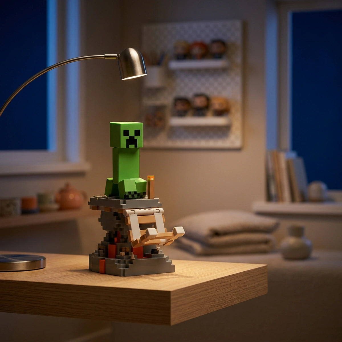 Figurine Station de Charge Creeper – Minecraft Cable Guys
