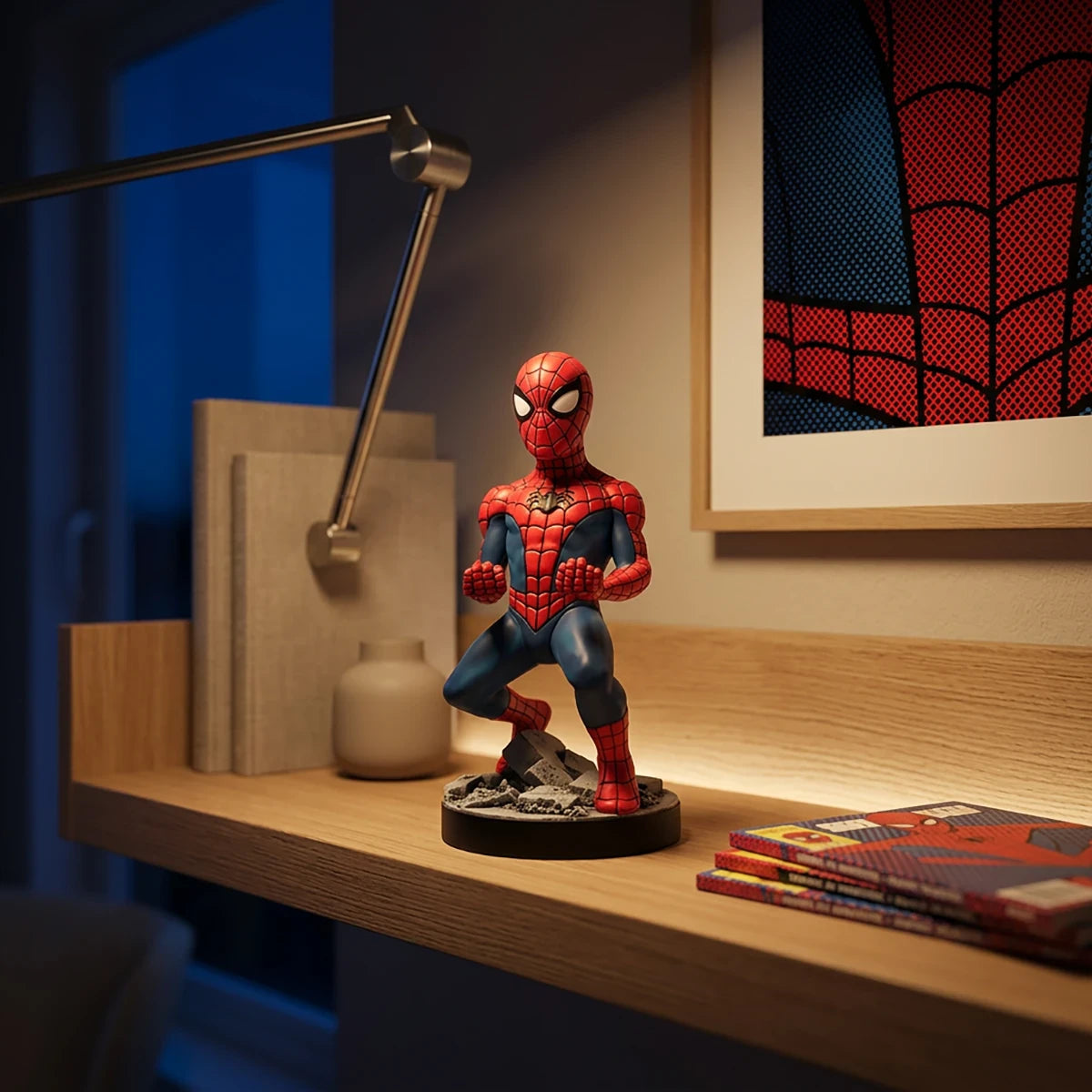 Figurine Station de Charge Spider-Man – Marvel Cable Guys