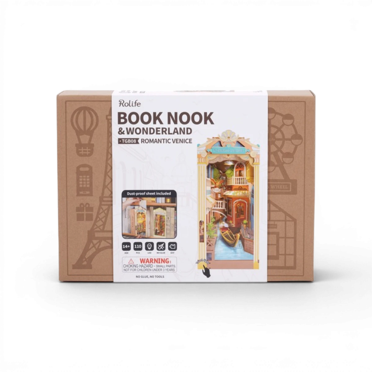 Book Nook Romantic Venice – Kit DIY décoratif