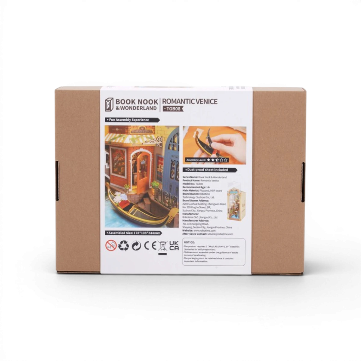 Book Nook Romantic Venice – Kit DIY décoratif