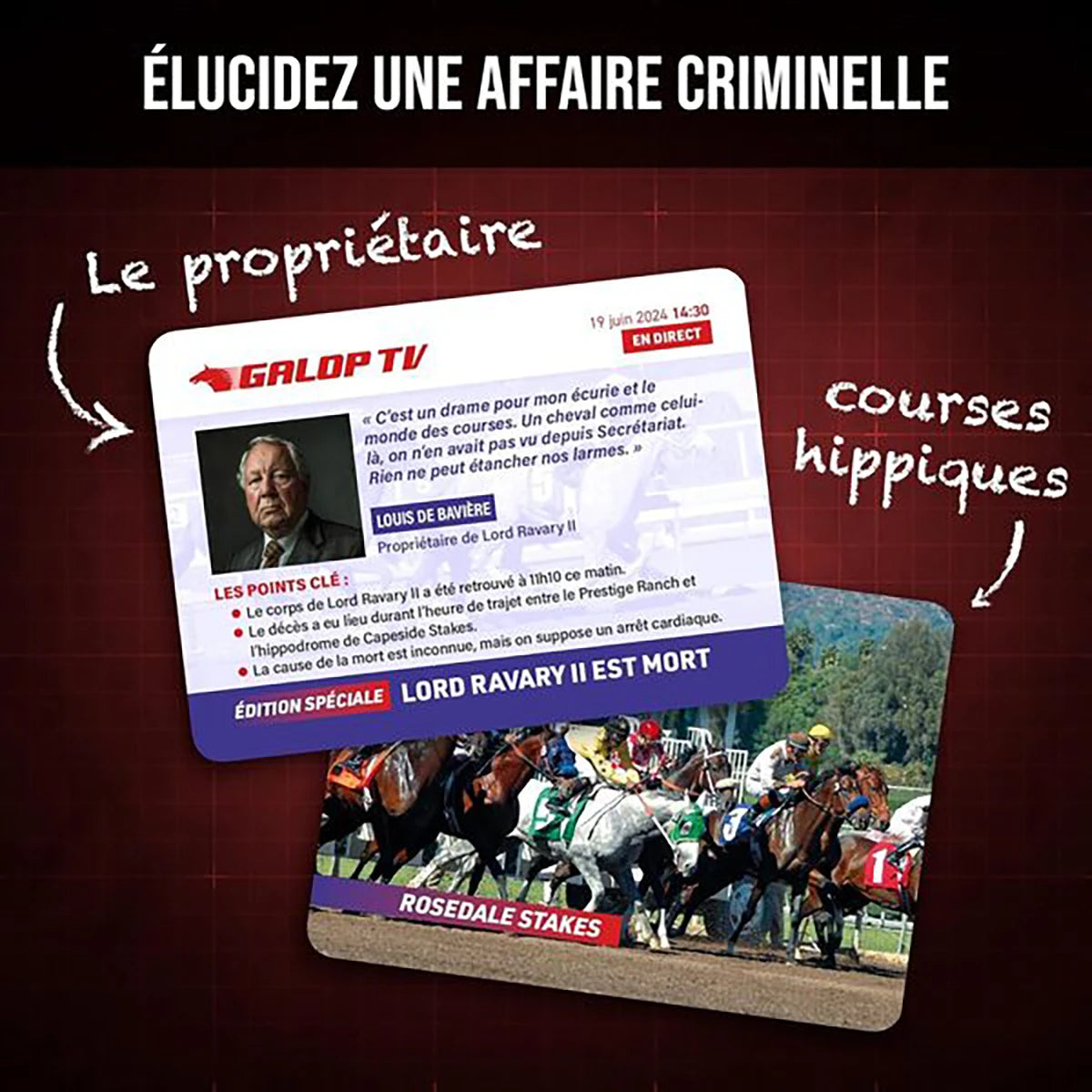 Dossiers Criminels Lord Ravary – Jeu d’enquête déduction