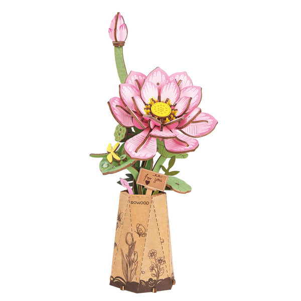 Puzzle 3D Fleur de lotus – fleurs en bois