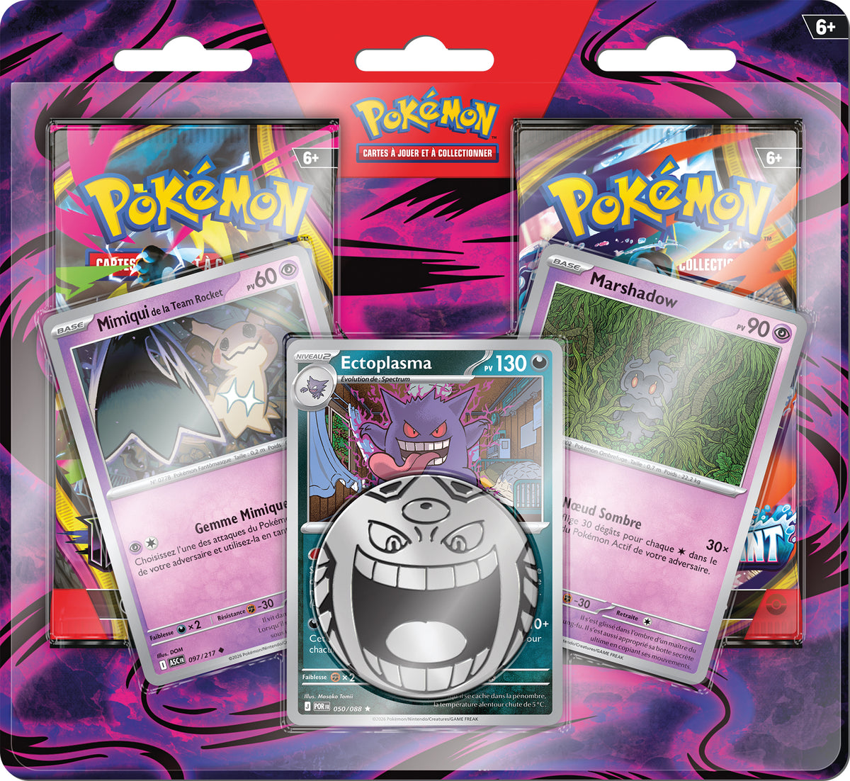 Pokémon - Duopack Chaos Ascendant et Nuit Noire + 3 cartes promos 02/10