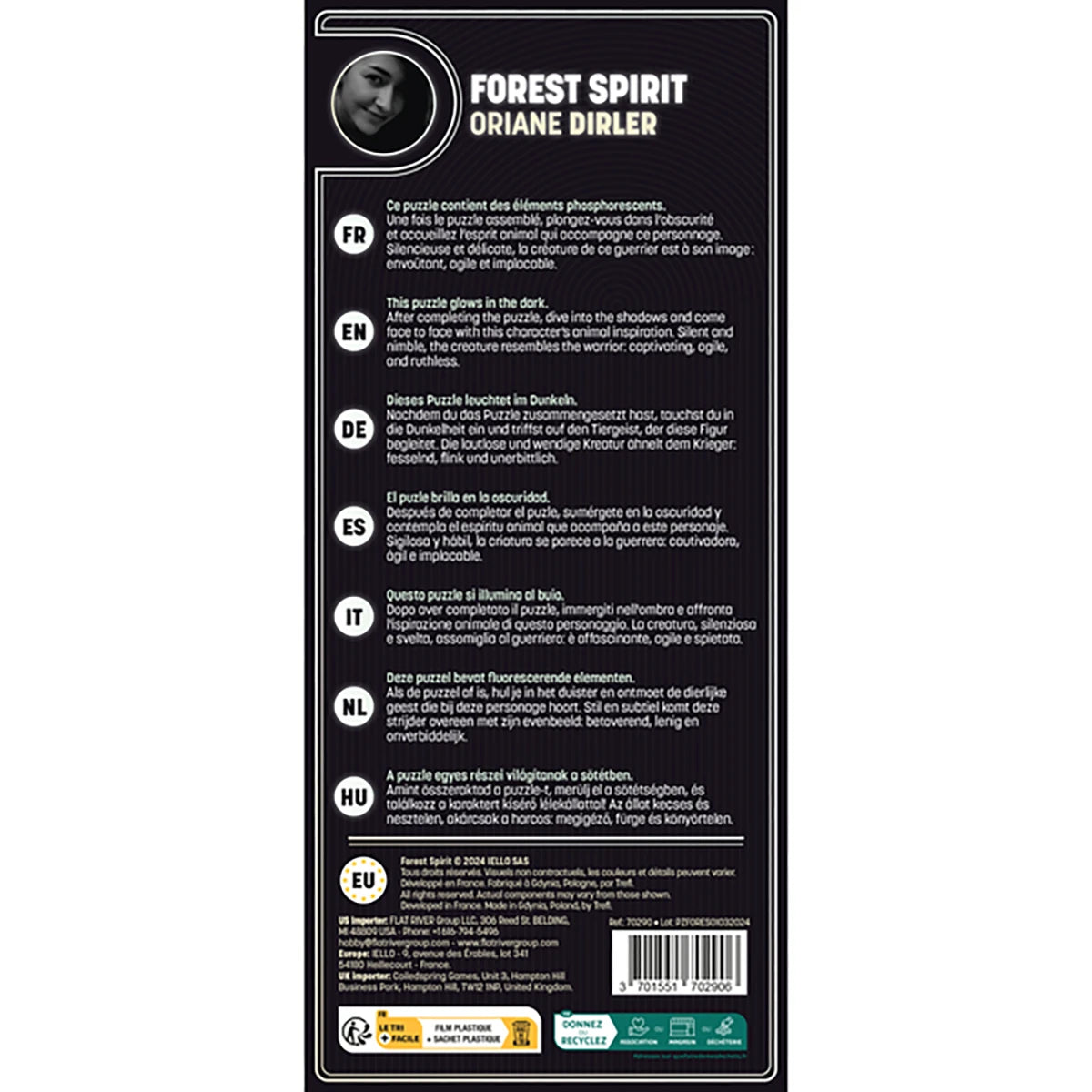 Puzzle Forest Spirit - Collection Twist Phosphorescent - 1000 pièces