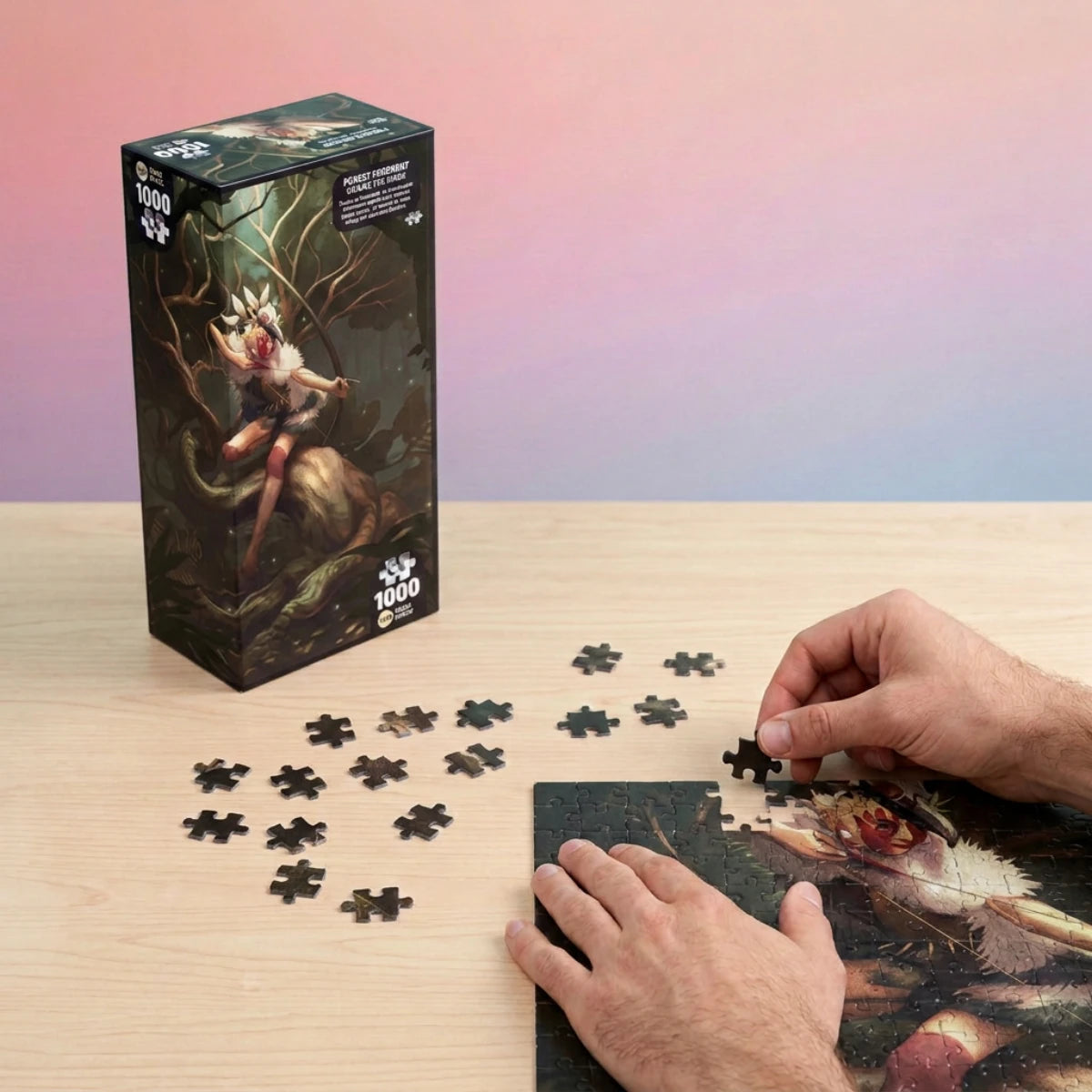 Puzzle Forest Spirit - Collection Twist Phosphorescent - 1000 pièces