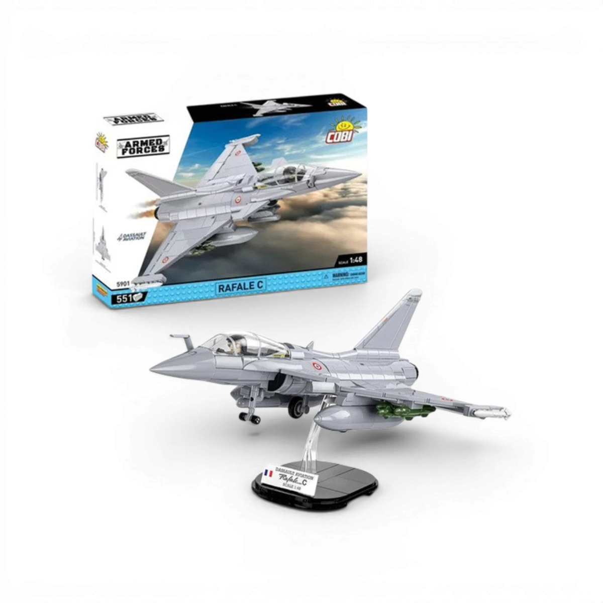 Avion Rafale C (551 pièces) – Set de construction – Cobi