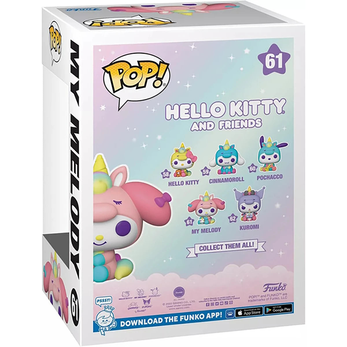 Figurine Hello Kitty My Melody - Funko Pop! n°61