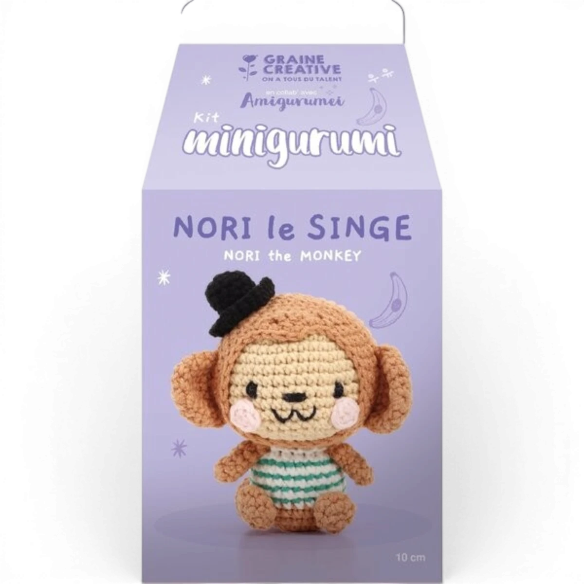 Le Singe Nori – Kit DIY crochet mini amigurumi
