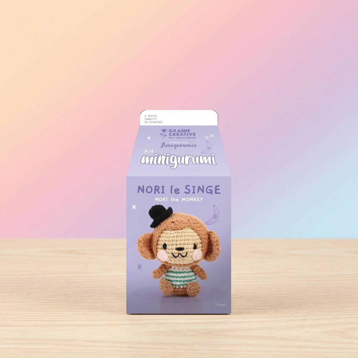Le Singe Nori – Kit DIY crochet mini amigurumi