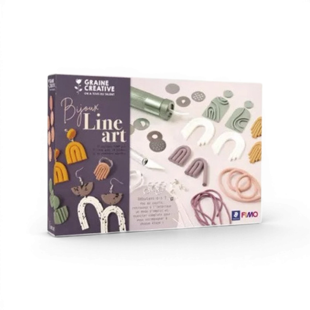 Bijoux Line Art – FIMO – Coffret DIY