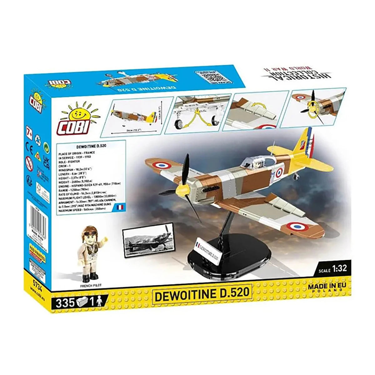 Dewoitine D520 (335 pièces) – Set de construction – Cobi