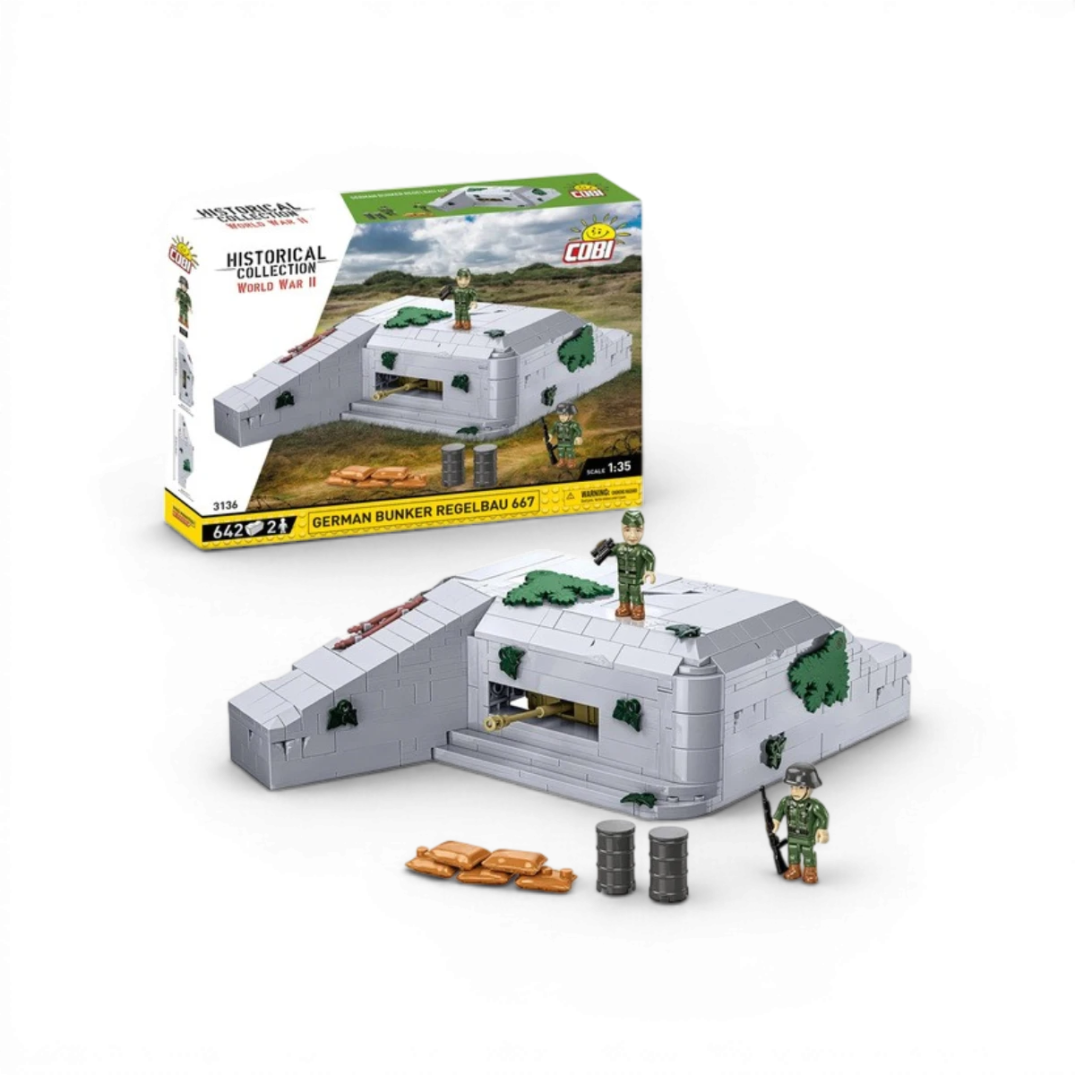 Bunker Regelbau 667 (642 pièces) – Set de construction – Cobi