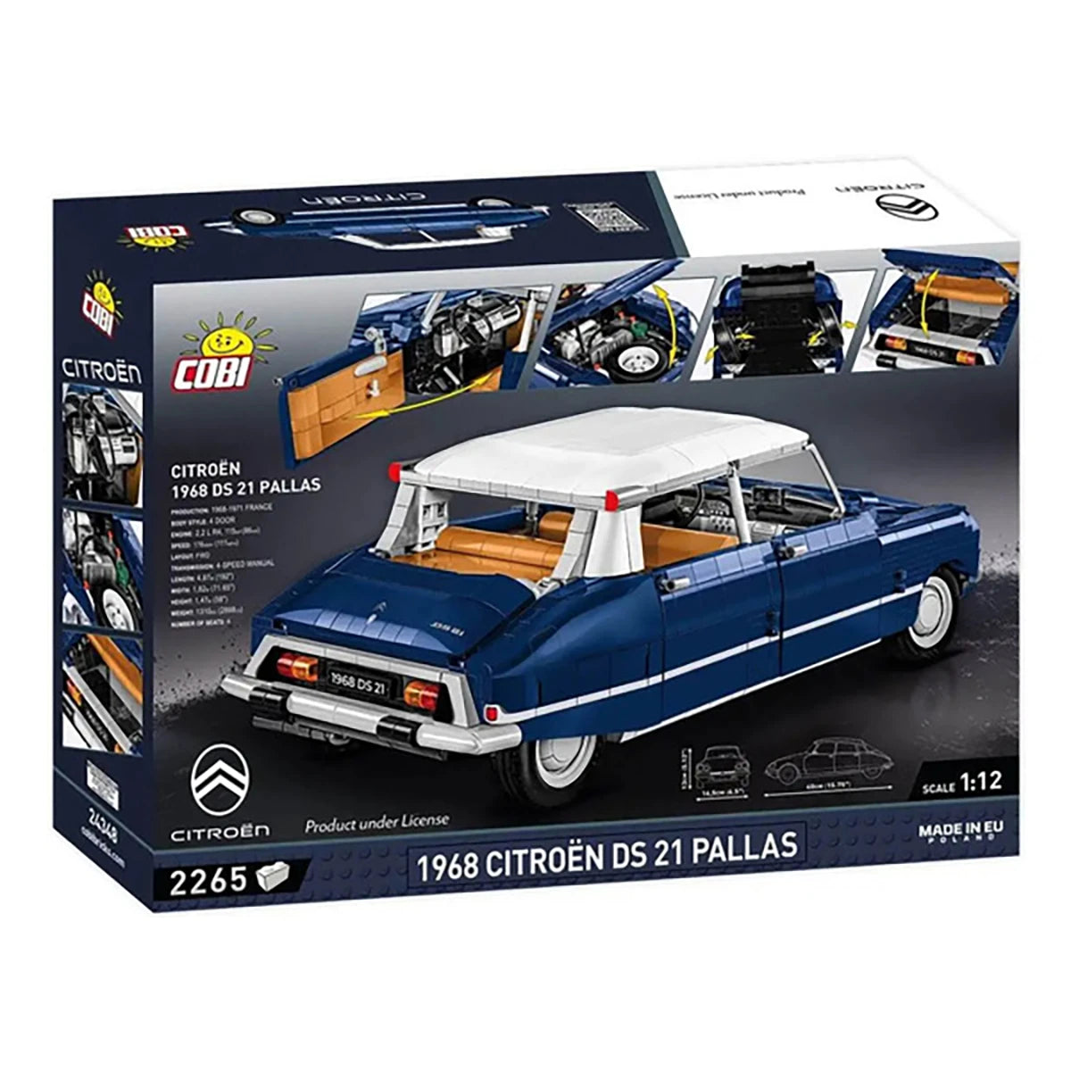 Citroën DS 21 Pallas 1968 (2265 pièces) – Set de construction – Cobi