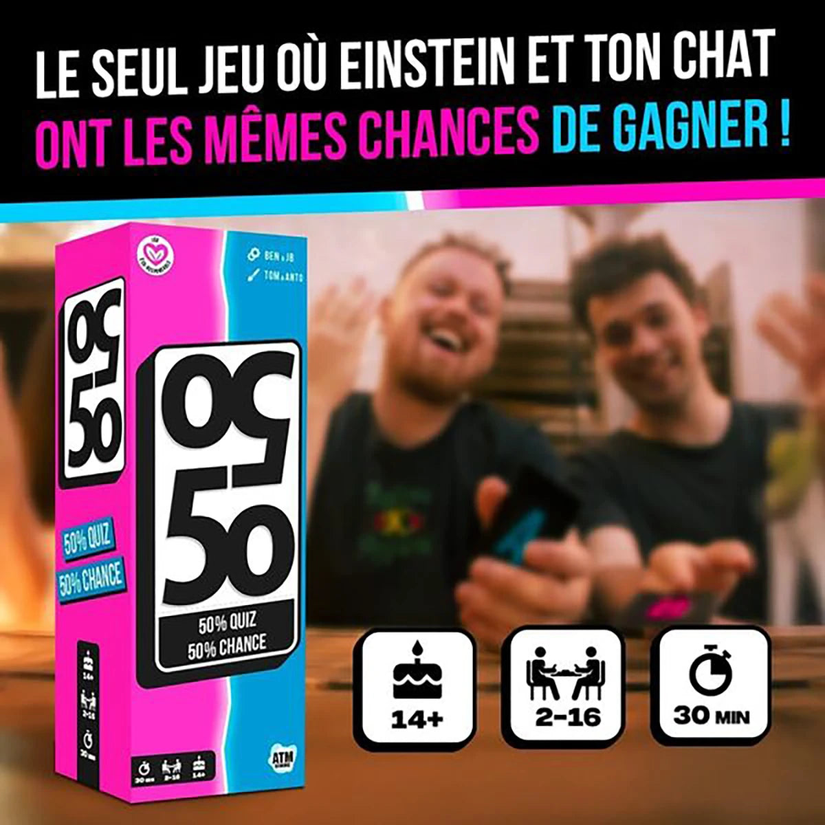 50/50 – Jeu de quiz suspense et hasard