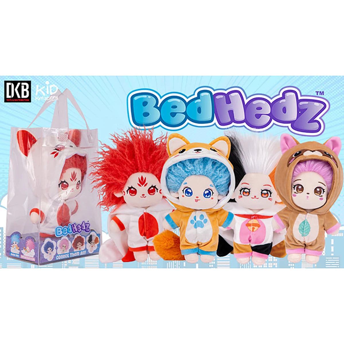 Peluche Kawaii BedHedz 20cm