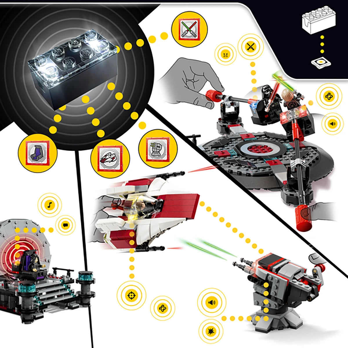 75427 - Duel dans la salle du trône et chasseur A-Wing™ - LEGO® Star Wars™ - SMART Play™