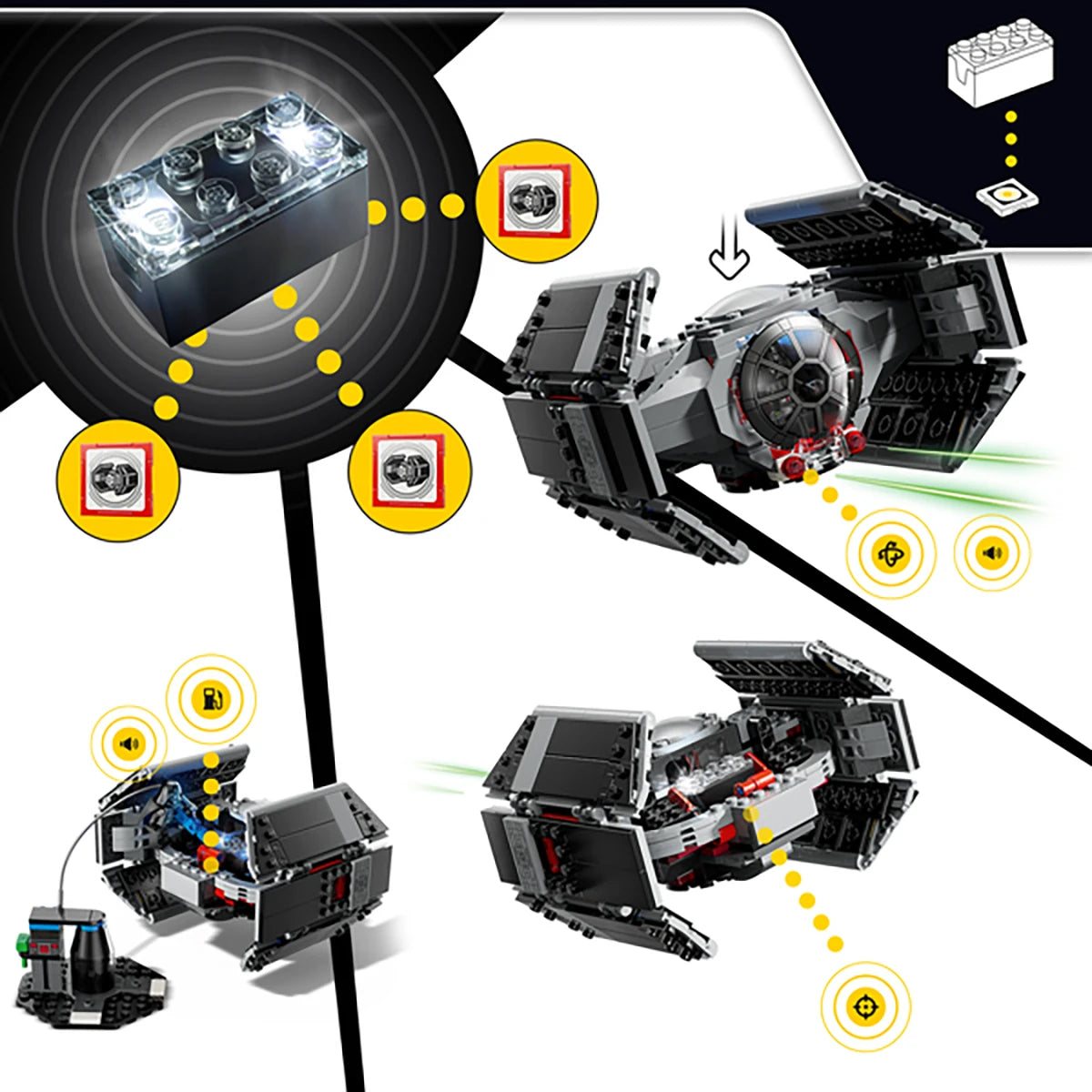 75421 - Le TIE Fighter™ de Dark Vador - LEGO® Star Wars™ - SMART Play™