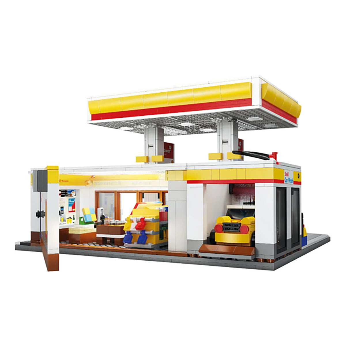 Station Service Shell (1222 pièces) – Set de construction – CaDA