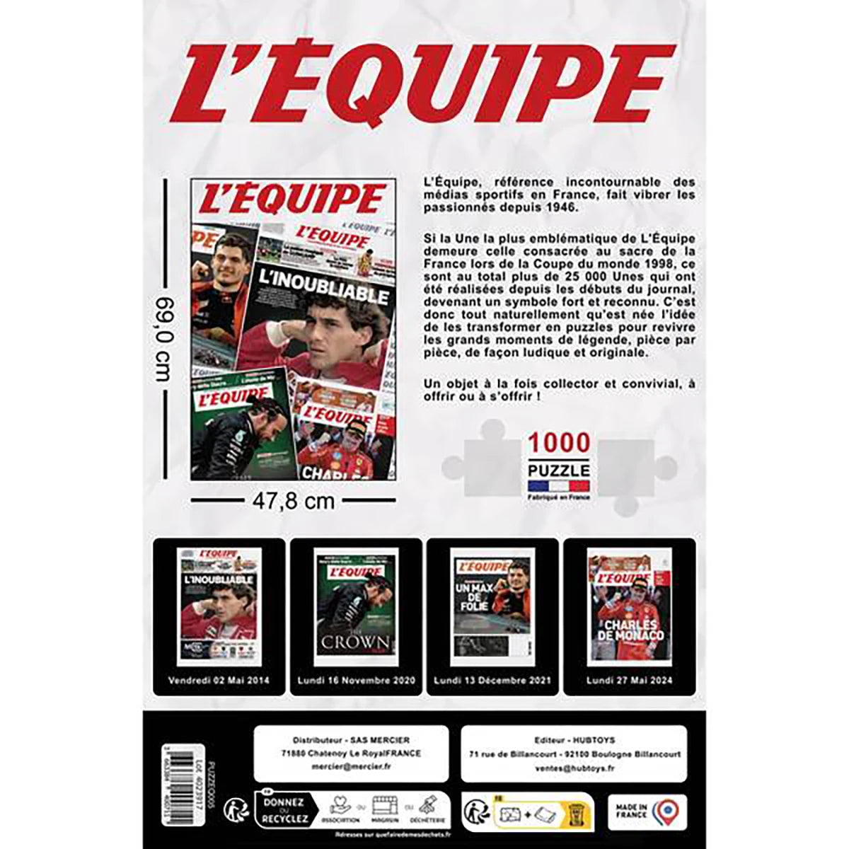 Puzzle L’Équipe F1 Légendes 1000 pièces