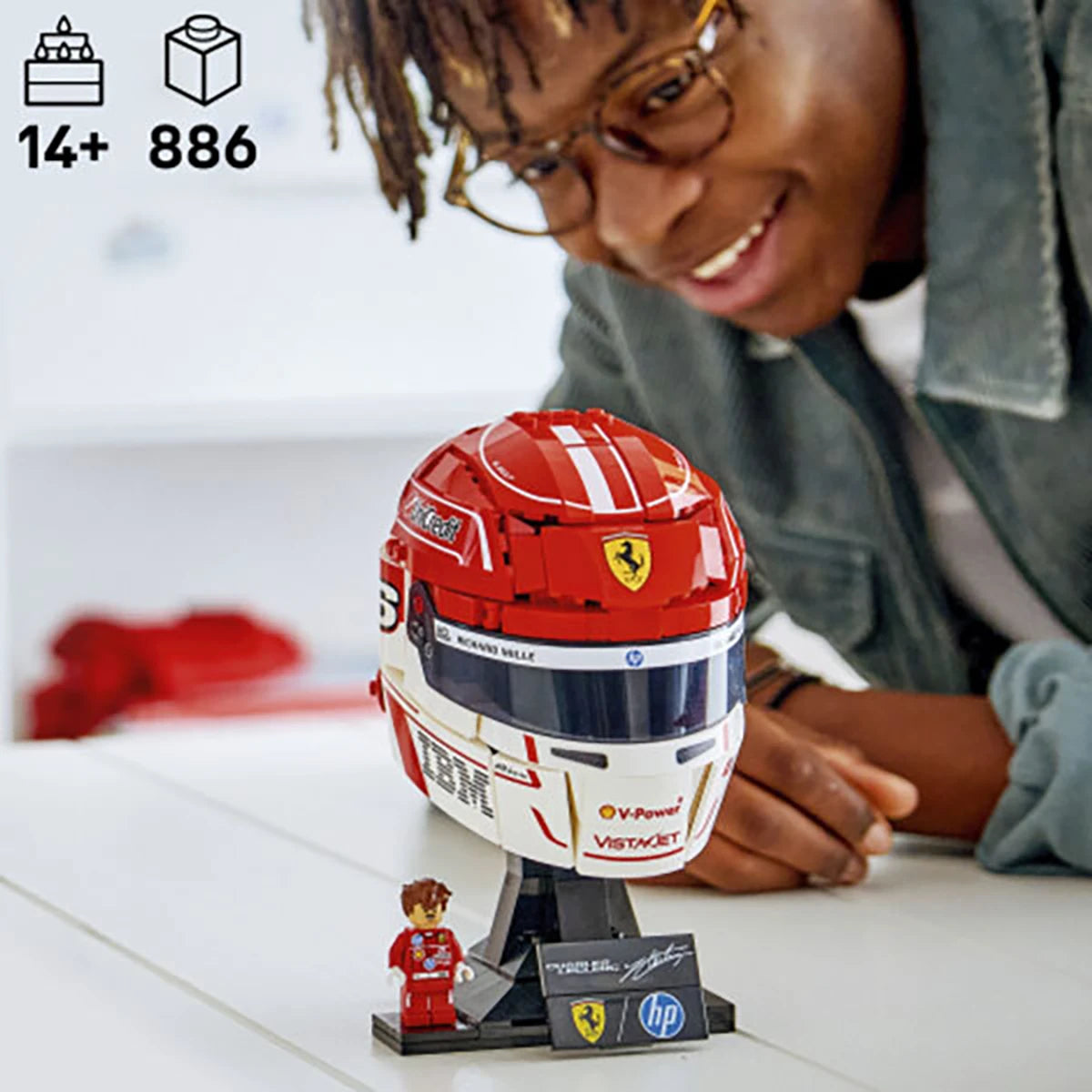 43014 - Scuderia Ferrari HP Casque de Charles Leclerc - LEGO® Editions Formula 1