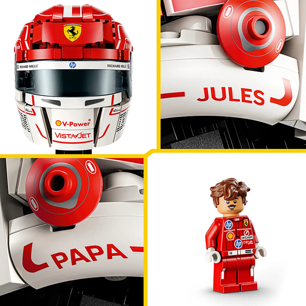 43014 - Scuderia Ferrari HP Casque de Charles Leclerc - LEGO® Editions Formula 1